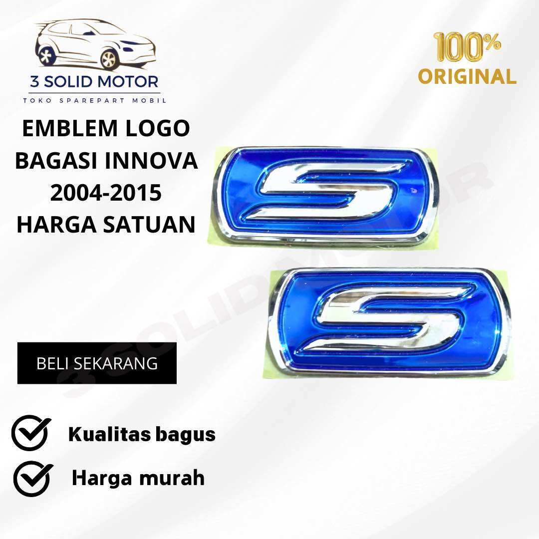 EMBLEM LOGO S BIRU ORIGINAL Harga 30,000 rupiah*Gratis Ongkir