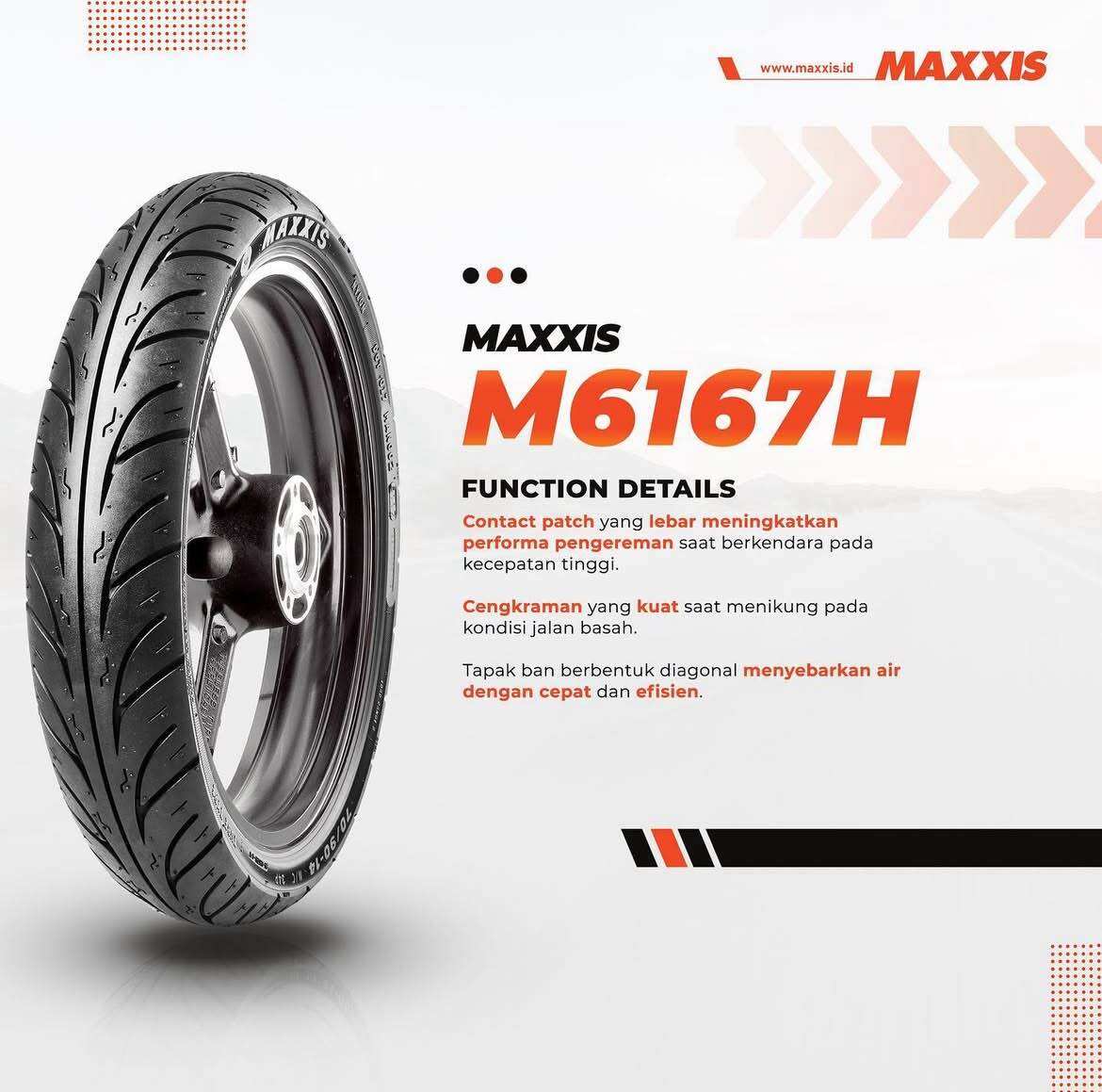 Outer tire Maxxis ring 14 70/90/14 80/90/90-14 m6167h non tubles Giá 166,563 Đồng*Miễn phí vận chuyển