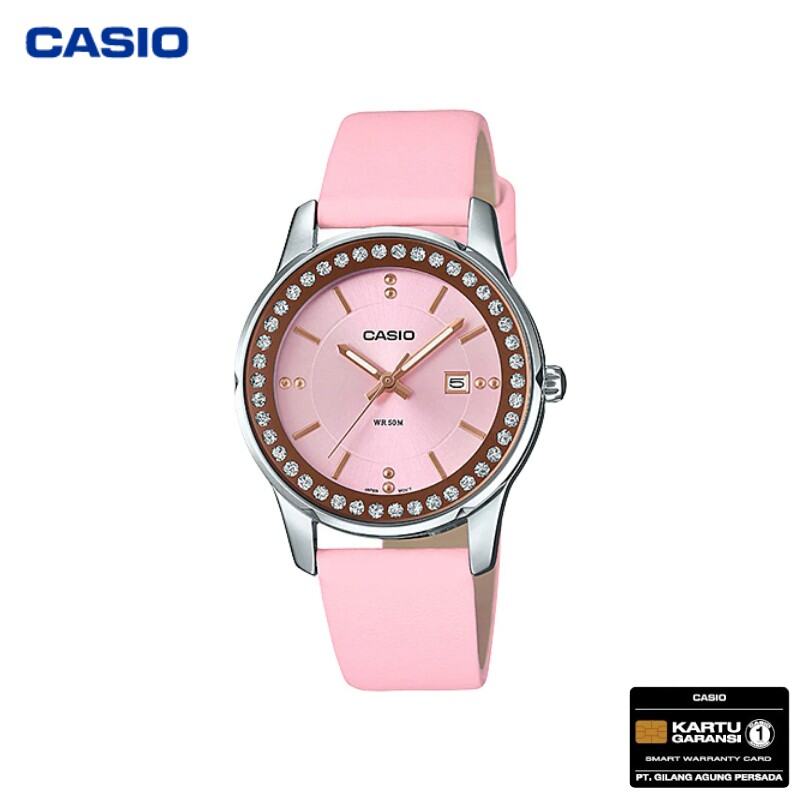 JAM TANGAN CASIO WANITA ANALOG LTP-1358L-4A2 PINK - LTP1358L