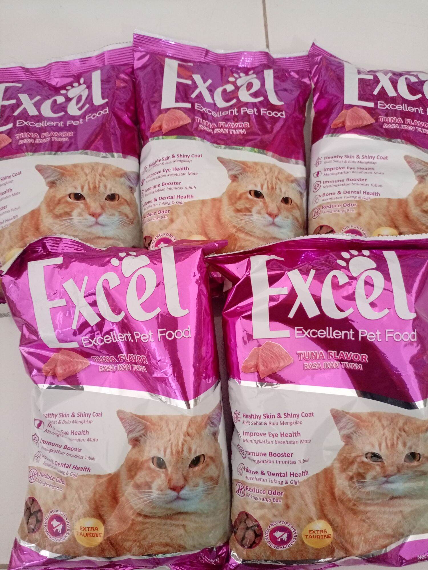 Excel ikan 5kg makanan kucing excel paket 10pcs Harga 130,750 rupiah*Gratis Ongkir