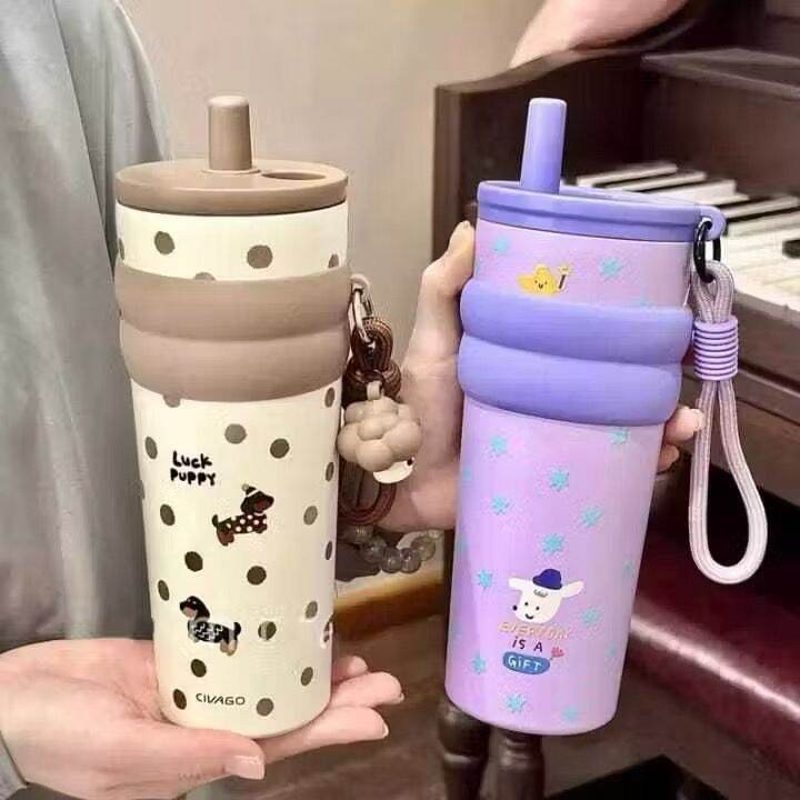 Viral Tumbler 710ml Jumbo Drinking Bottle Sus 316 Stainless Steel Hot and Cold Free Hanger -2273