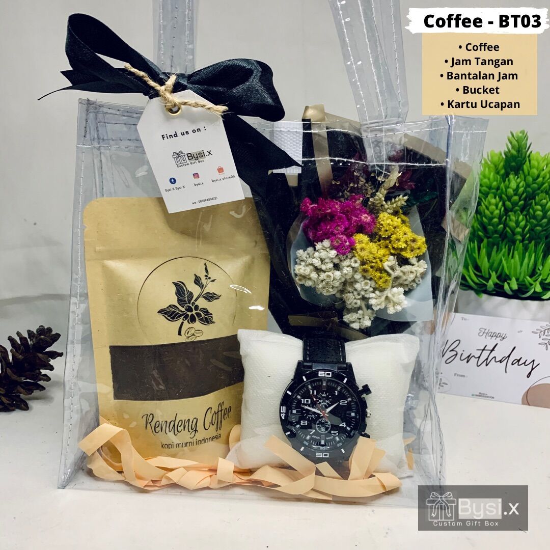Hampers Cowok Paket Coffee / Hadiah Kopi / hadiah box Kopi