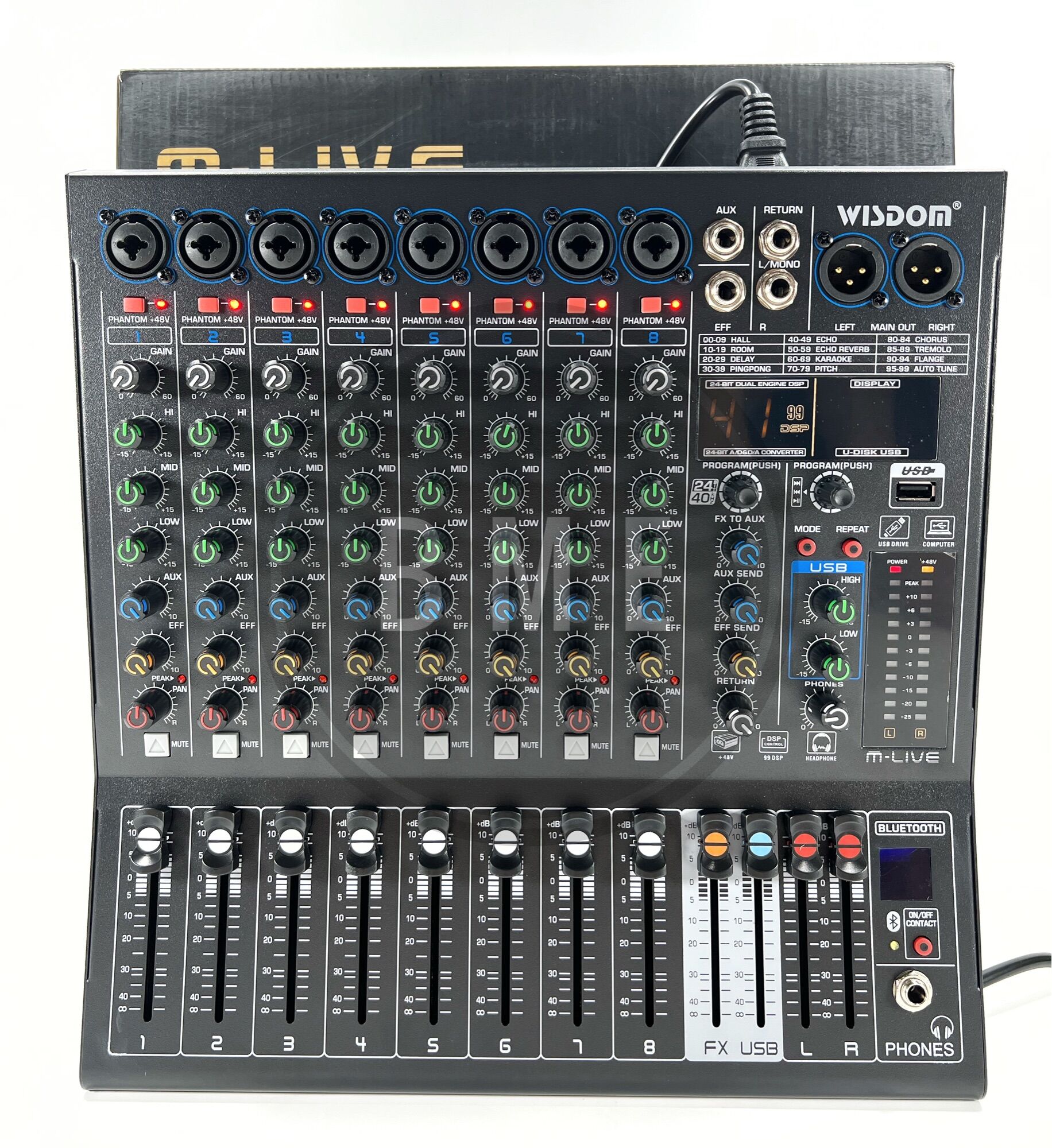 MIxer Audio WISDOM MLIVE8 MLIVE M LIVE 8Channel Original