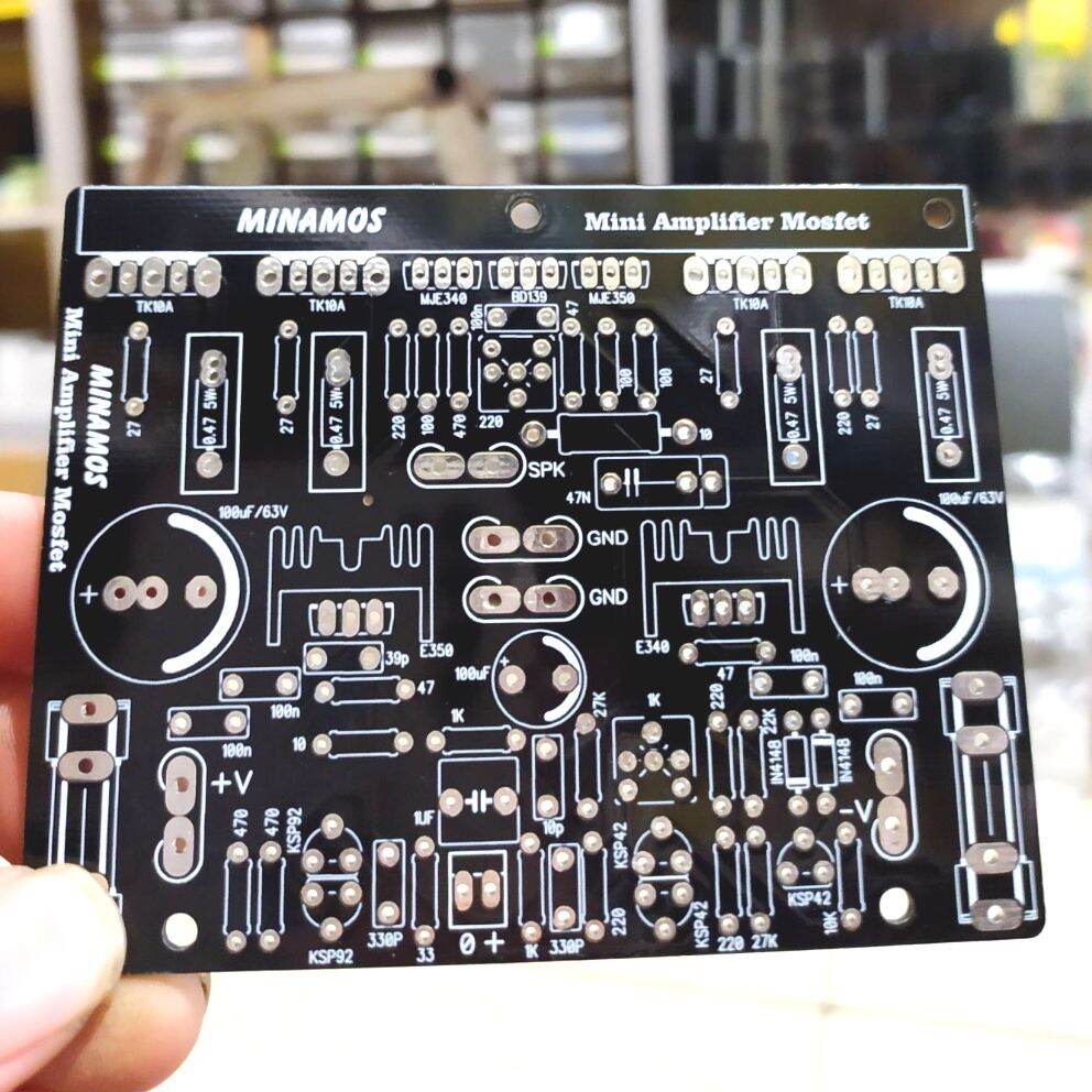 PCB Power Mini Amplifier mosfet PCB Power Class AB Mosfet Minamos Dual