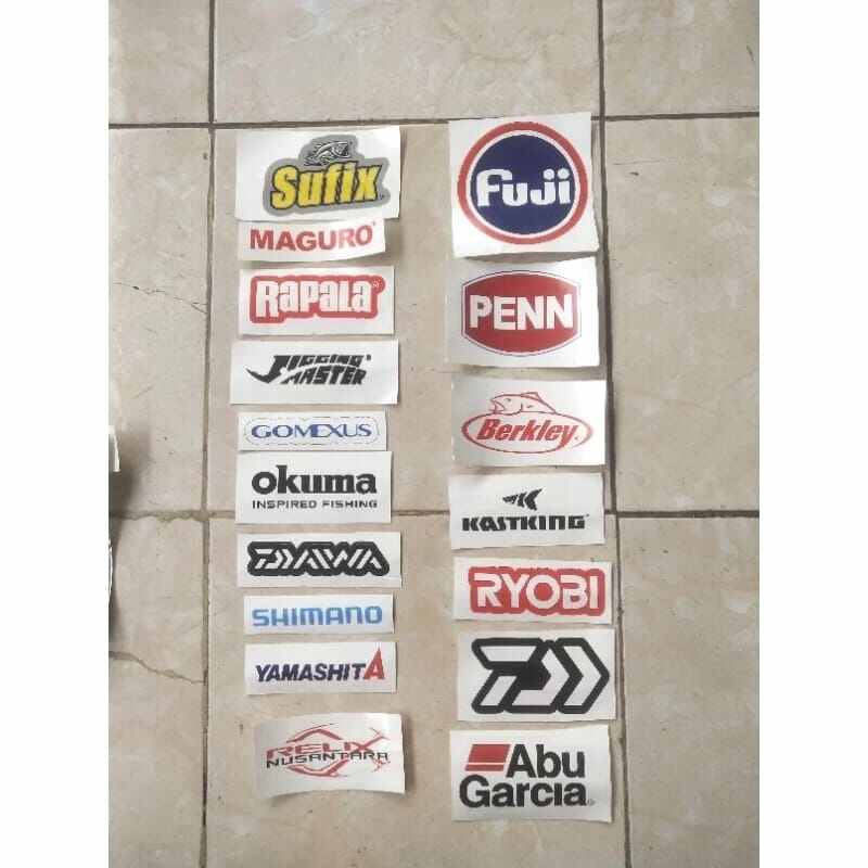 Stiker Brand Memancing