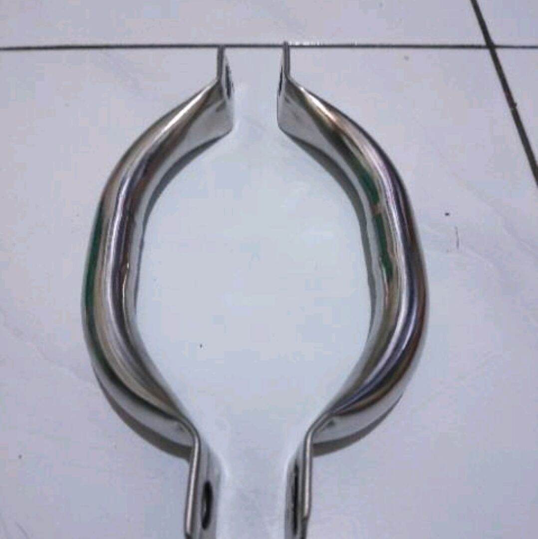 behel begel mini samping rx king krum chrome set kanan kiri | Lazada