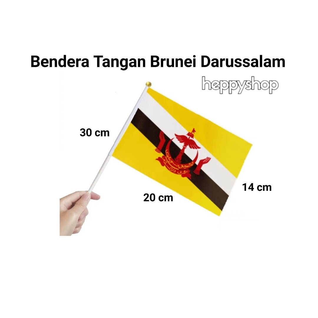 Bendera Tangan Stik Pawai Negara Brunei Darussalam | Lazada Indonesia