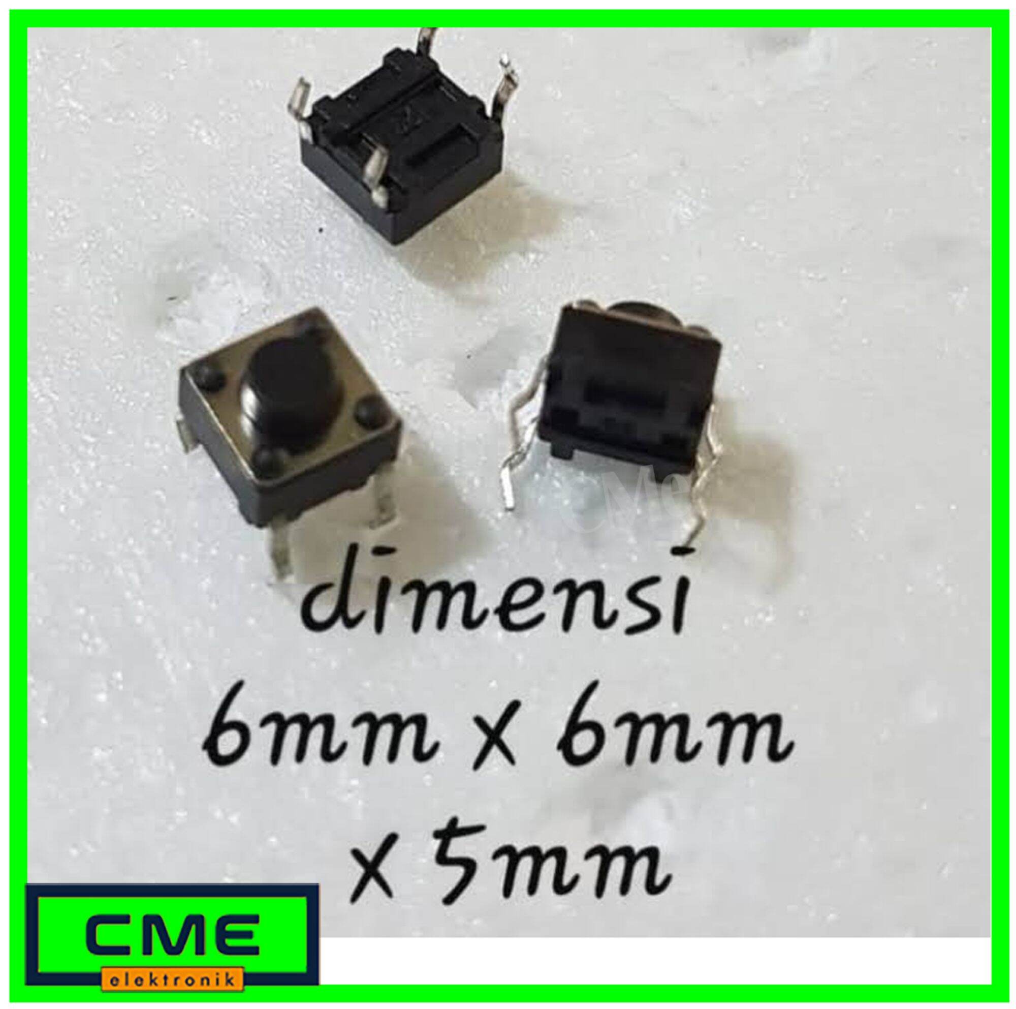 10pcs Switch Push button Tot tombol Kaki 4 / Pin 4 Kualitas Baik ...
