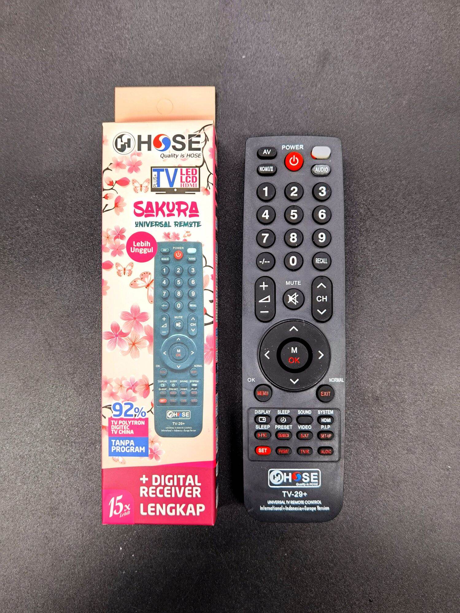 Remote TV Universal + Remote Receiver Universal 2in1, Merek Hose Harus ...