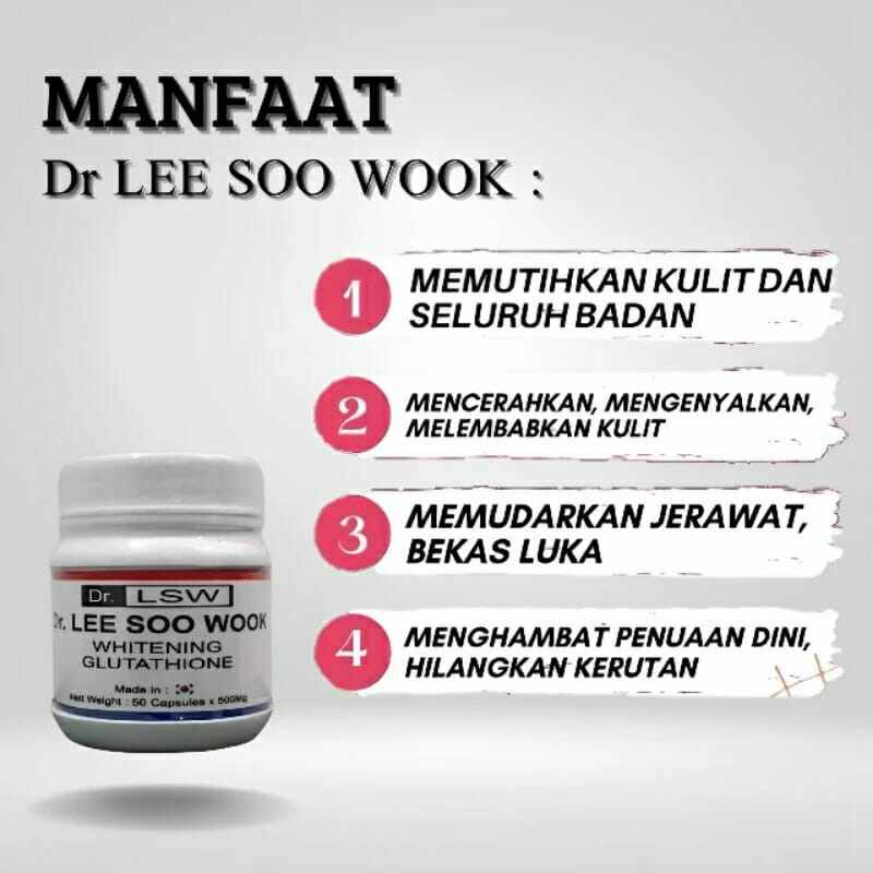 Dr Lsw Asli Original - Jual Dr Lsw Asli Original Terbaru Indonesia | Dr Lsw  Asli Original | Kapsul Pemutih Badan | Whitening Glutathione | Lee Soo Wook  Original
