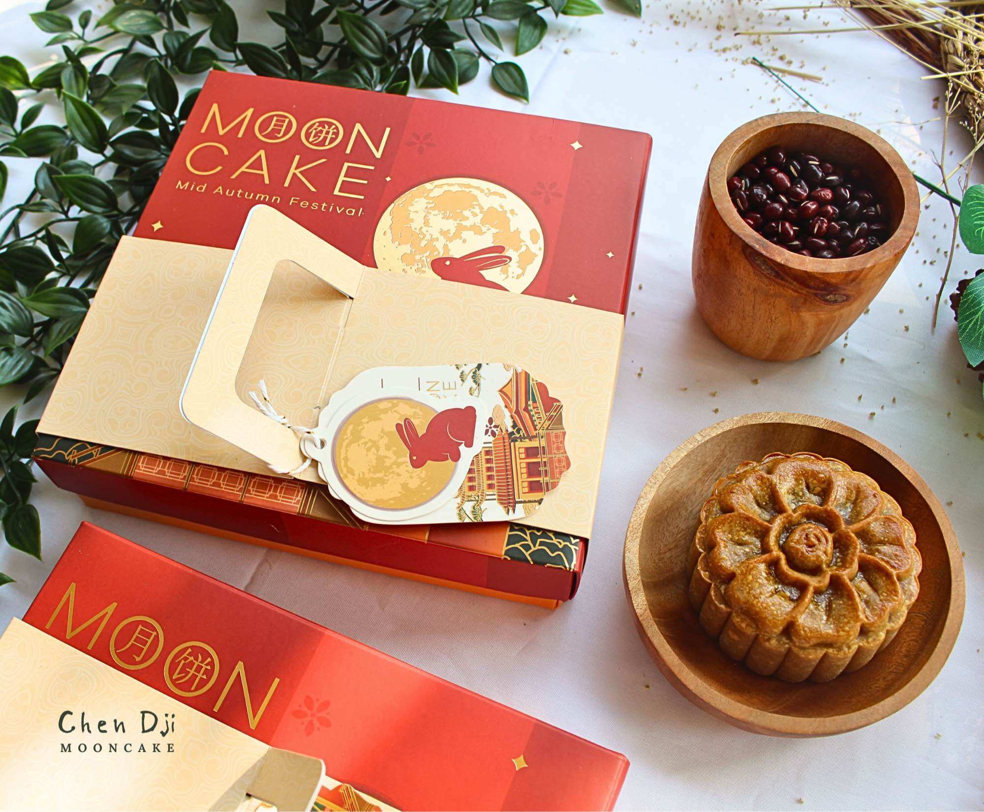 Mooncake Chen Dji Homemade 130 gr (M). Kue Bulan / Tiong Ciu Pia. Hampers imlek
