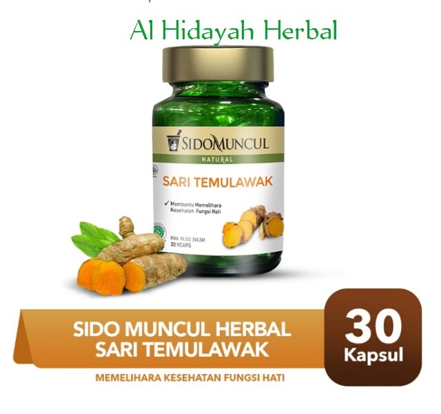 Sido Muncul Herbal Sari Temulawak 30 Kapsul Memelihara Kesehatan Fungsi Hati Lazada Indonesia 7617