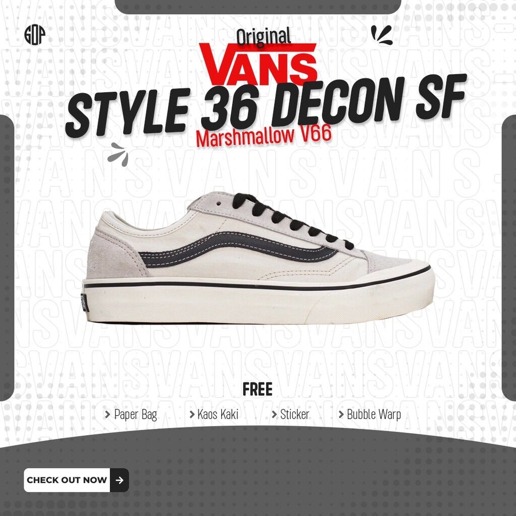 Vans Style 36 Decon Sf Woven Checkerboard Multicolor Sepatu