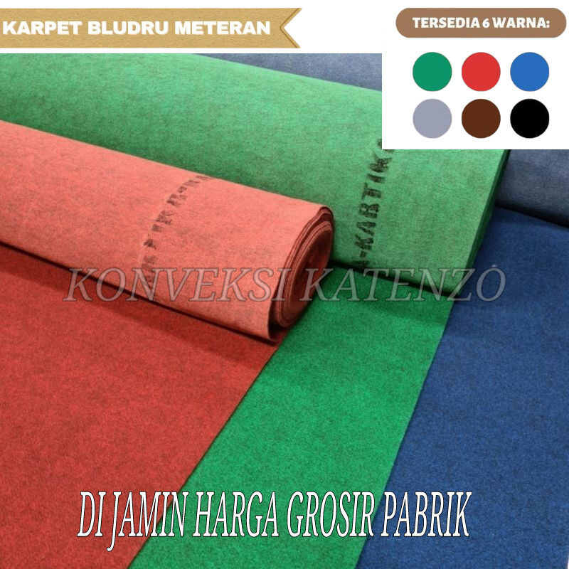 Karpet Bludru Polos Buana lebar 2 meter | Karpet Babut Mushola Meteran | karpet event | karpet pameran | karpet MUA