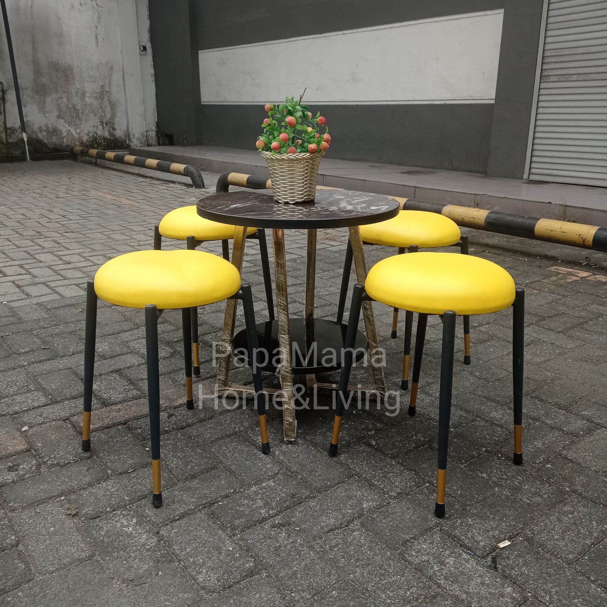 Kursi Cafe Minimalis Kaki Steel Doff - Kursi Makan Lapis Busa PVC Medan ...