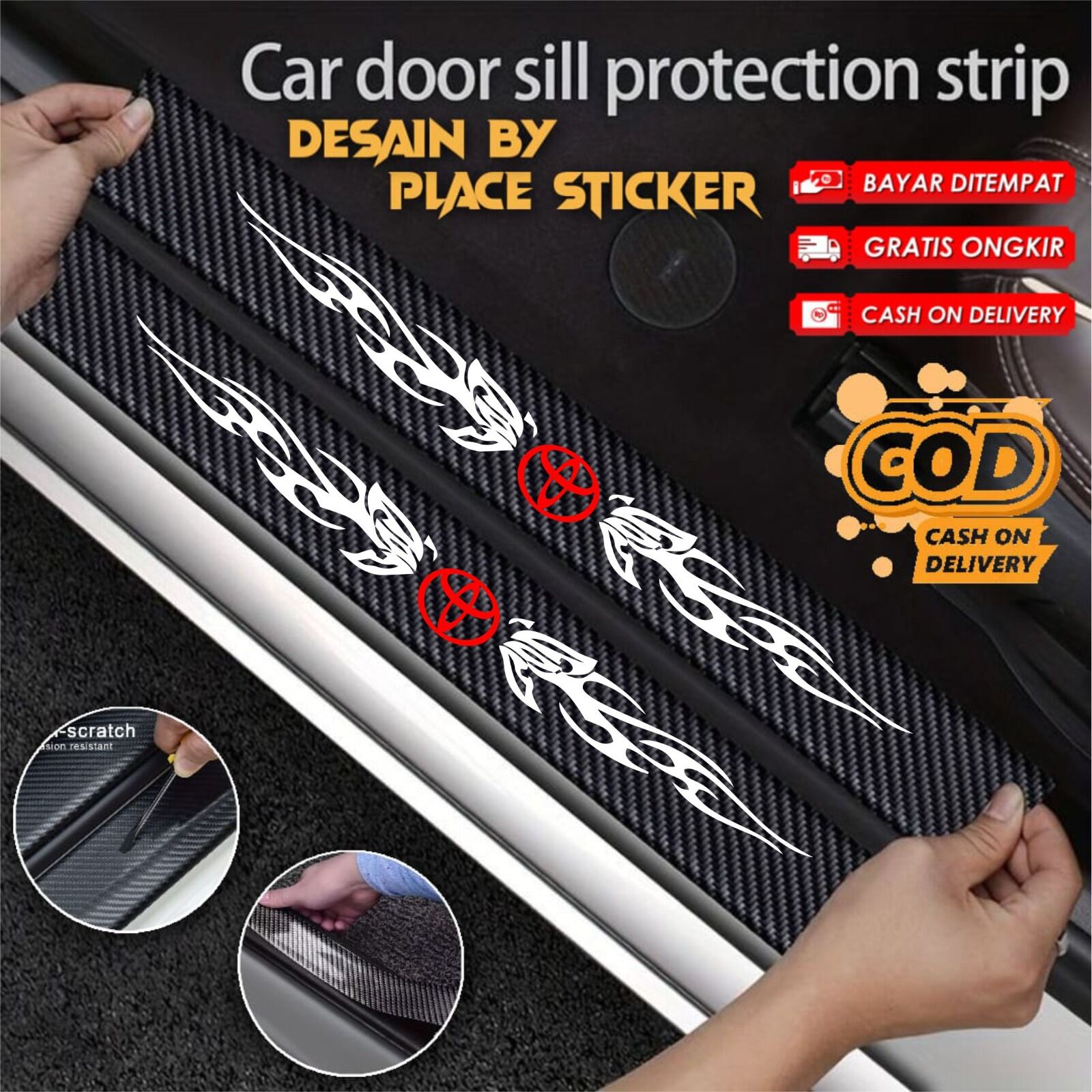 Cod Stiker Hologram Pijakan Kaki Lantai Mobil TOYOTA Stiker Karbon 3D KOMPLAIN BARANG WAJIB SERTAKAN ViDEO UNBOXING!!!! Harga  18,000 Ringgit*Penghantaran Percuma