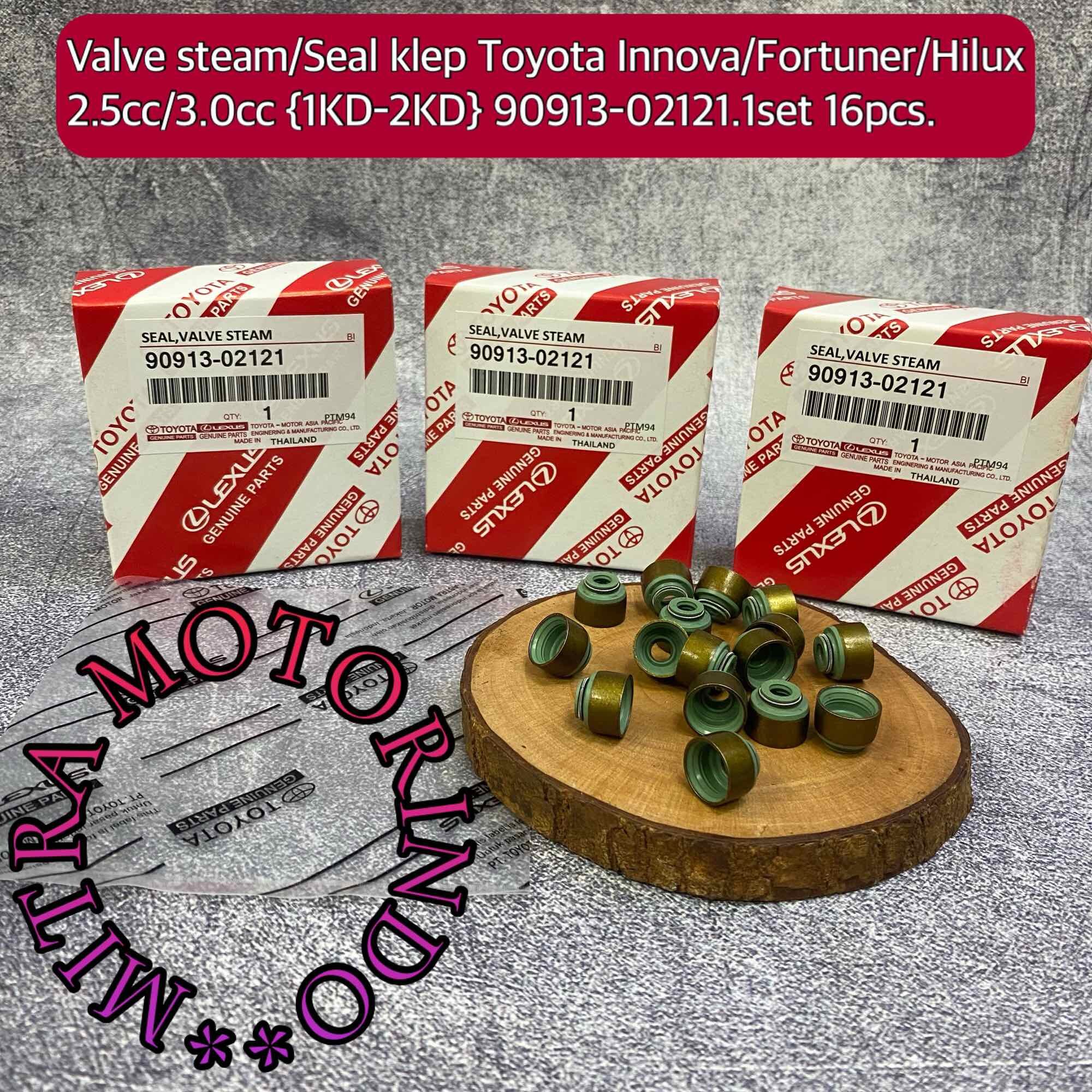 Seal klep-seal valve steam 1set/16pcs fortuner,hilux,inova 1kd/2kd 90913-02121 Giá 85,500 Đồng*Miễn phí vận chuyển