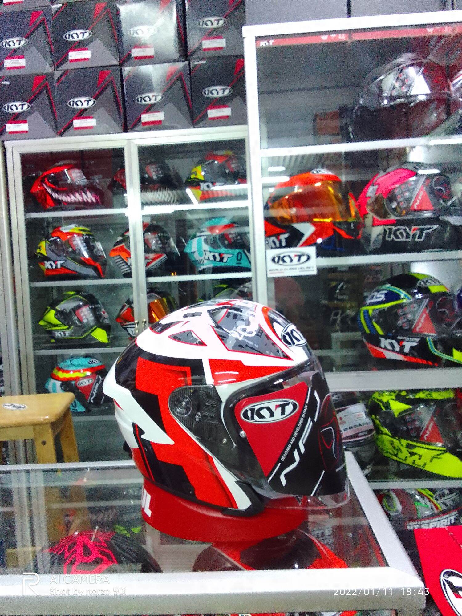 Helm Half Face KYT NFJ FABIO QUARTARARO REPLICA Lazada Indonesia