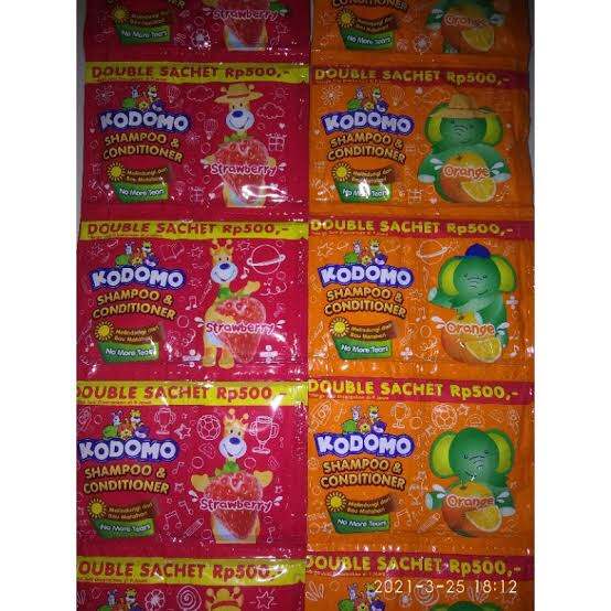 KODOMO Shampoo Sachet 2x5ML (1 RENCENG)