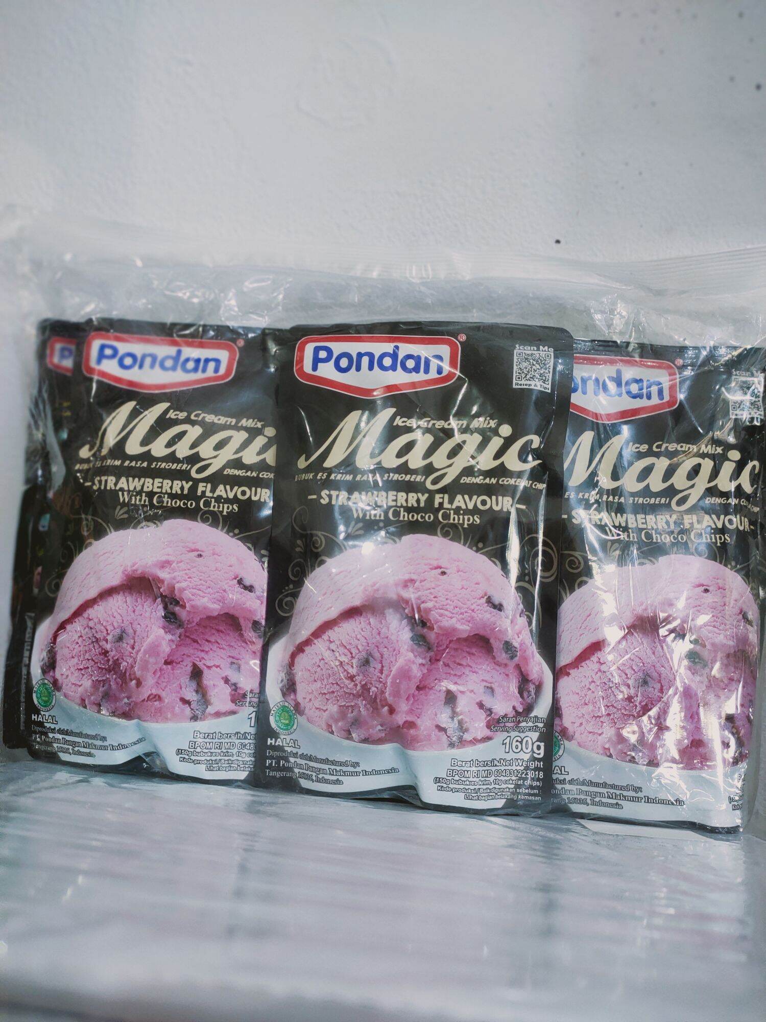 Pondan Ice Cream Mix Magic Strawberry 160Gr Lazada Indonesia