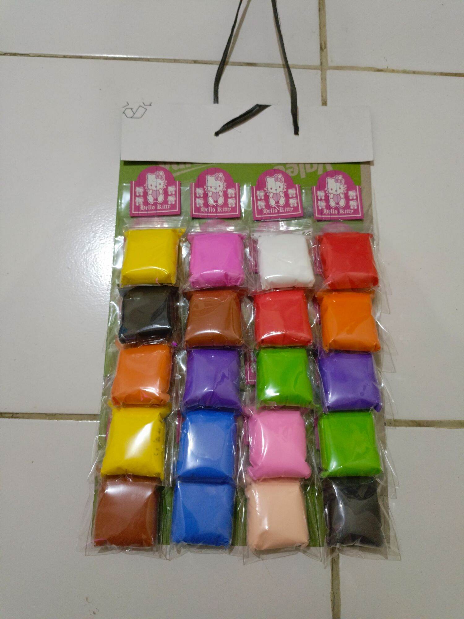 mainan clay isi 20 pcs ecer 1000an siap jual di warung pasti untung