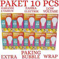 BOHLAM LED GARANSI 1 TAHUN / LAMPU LED PUTIH PROLUX PAKET 10 PCS 5W-25W