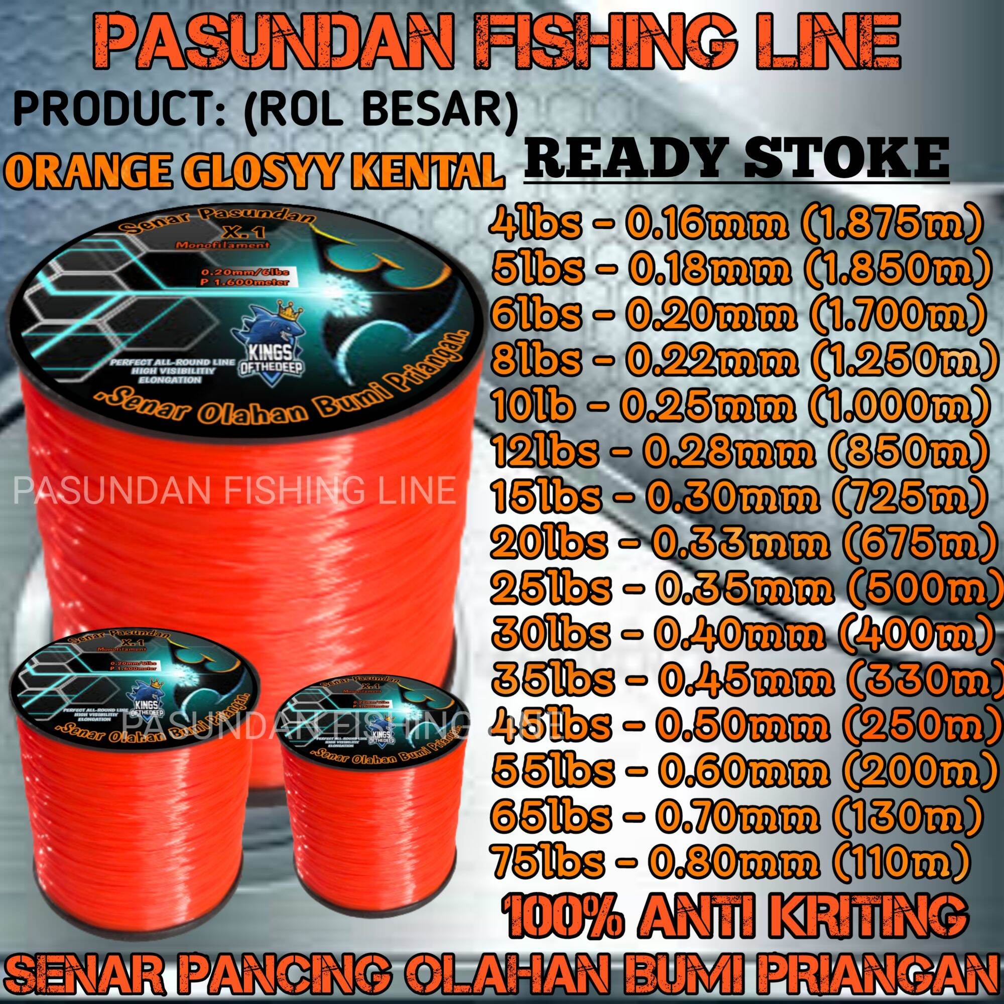 PASUNDAN FISHING LINE WARNA PINK STABILO DOFF KENTAL (ROL BESAR )PANJANG  500-1000-1500 METER, SENAR PANCING OLAHAN SIAP PAKAI ANTI KRITING LENTUR  ELASTIS DAN MUDAH TENGGELAM,SENAR PANCING GALATAMA GALAPUNG MURAH  BERKUALITAS KECIL SUPER