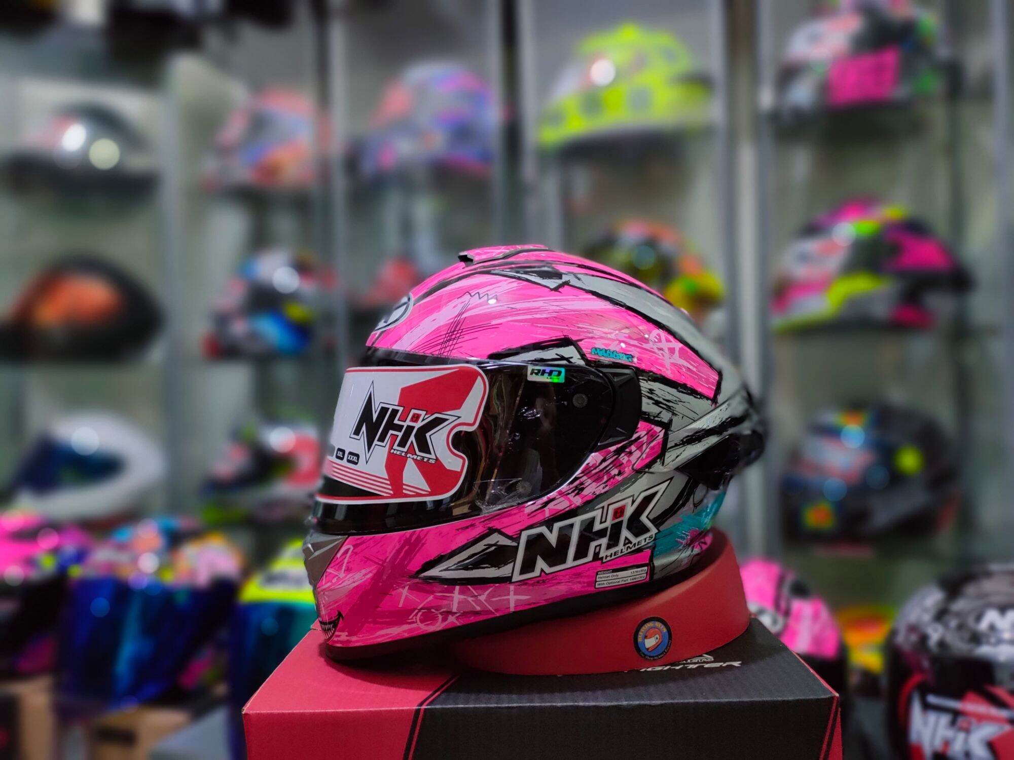 NHK MARK ARCHIE CROM SILVER HELM FULL FACE Lazada Indonesia