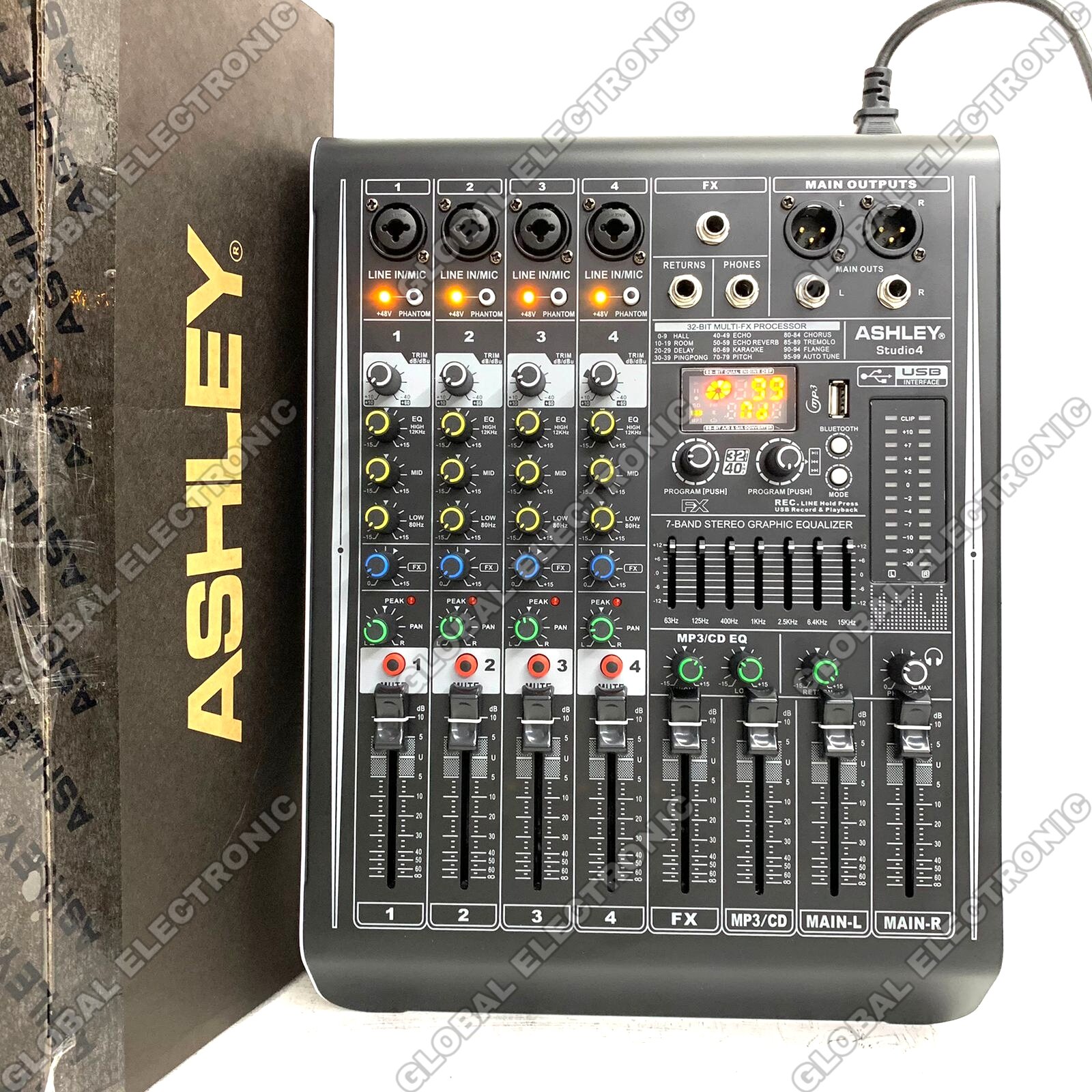 Power Mixer Studio 4 Ashley 4 Channel Original Power Studio 4 channel