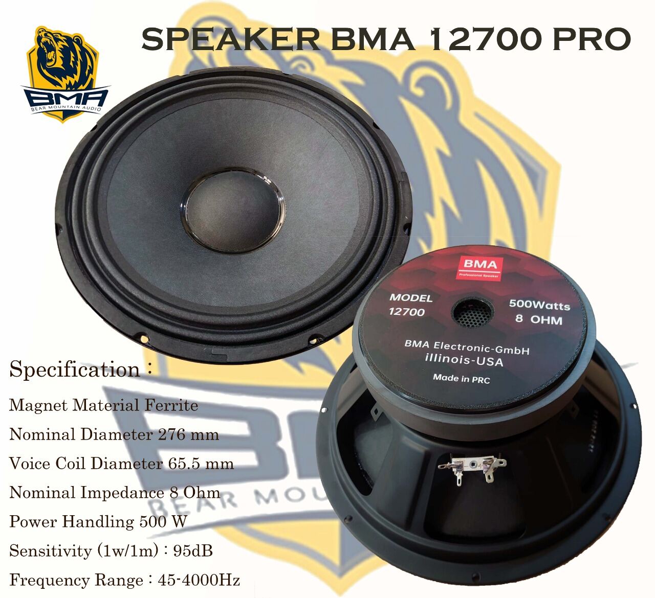 Speaker bma 2024 18 inch