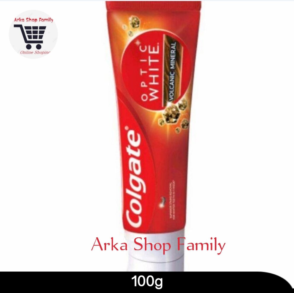 COLGATE Optic White Whitening Pasta Gigi Volcanic Mineral 100g