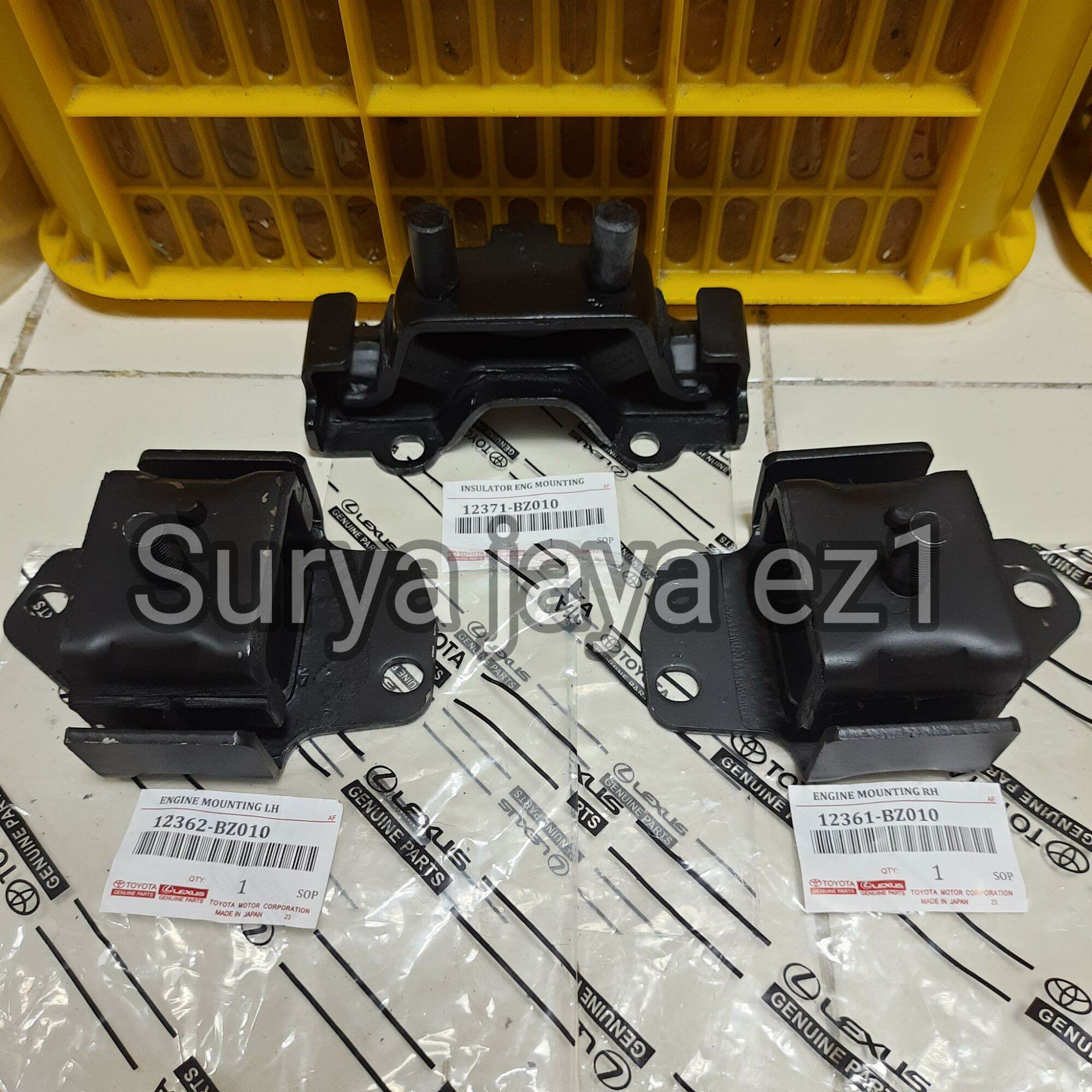 Engine Mounting Engine Mount Right Left Rear Transmission Avanza Xenia 1.3Cc / 1.300Cc Year 2004 2005 2006 2007 2008 2009 2010 2011 - 1Set 3Pcs Harga 240,000 rupiah*Gratis Ongkir