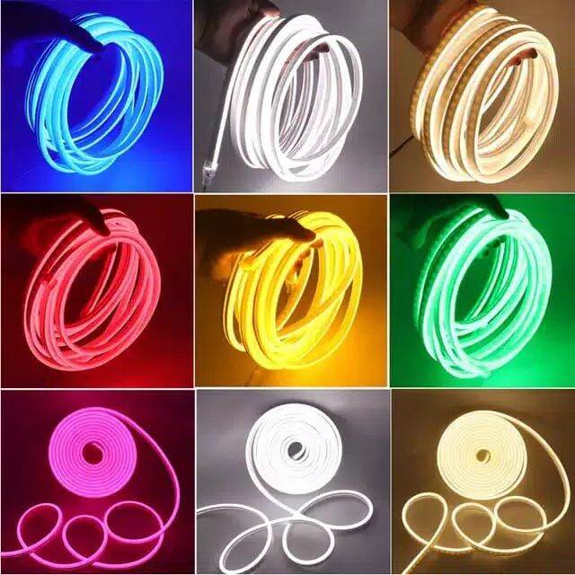 Lampu Led Neon Flex Led Strip Flexible 5 Meter Dc 12v Ip65 Lazada