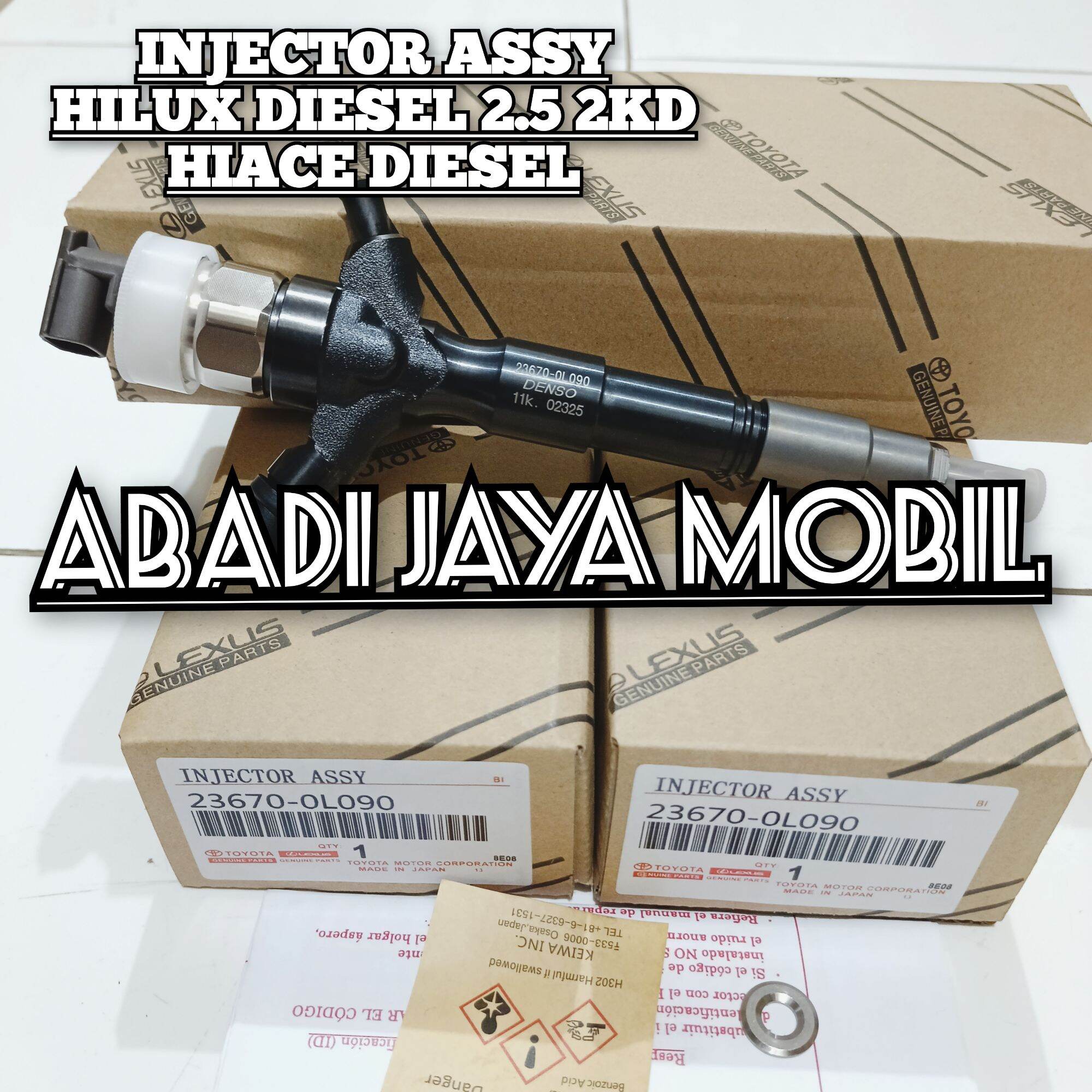 INJEKTOR INJECTOR ASSY TOYOTA HILUX VIGO DIESEL 2.5 2500CC 2KD 23670- 0L090 Harga 2,200,000 rupiah*Gratis Ongkir