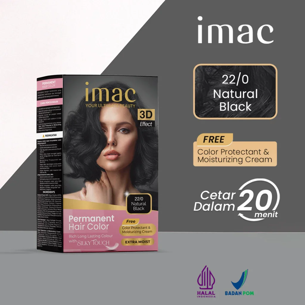 IMAC PRMNT. HAIR CLR NAT. BLACK 70 ML