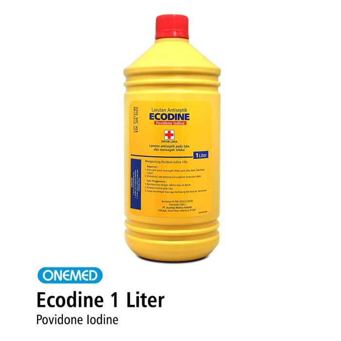 Ecodine Povidone Iodine Onemed 1000 ml 1 liter OJB Original Lazada