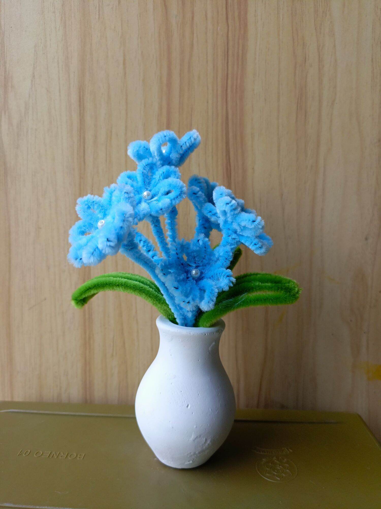 YS Daisy Mini Pot ll Bunga Daisy Pot Estentik ll Bunga Kawat Bulu