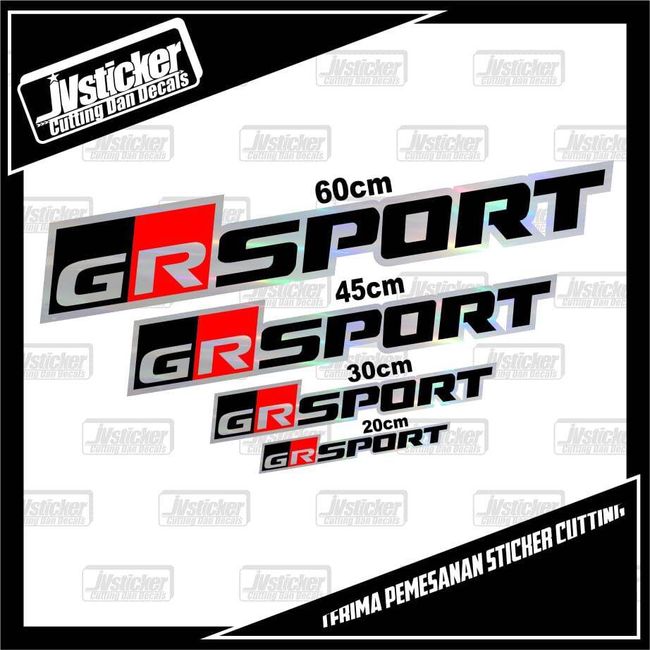 sticker GR SPORT Toyota sticker cutting mobil Harga 8,000 rupiah*Gratis Ongkir