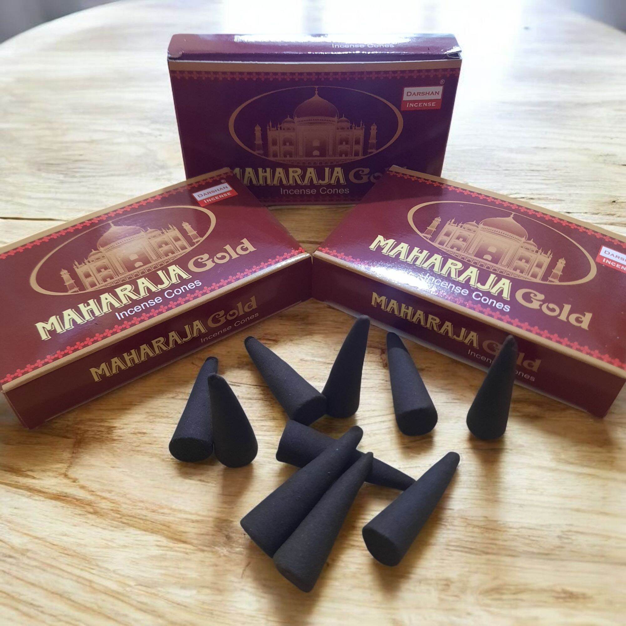Dupa Darshan Kerucut Maharaja Gold Incense Cones - super wangi kemasan mewah kualitas sangat bagus.