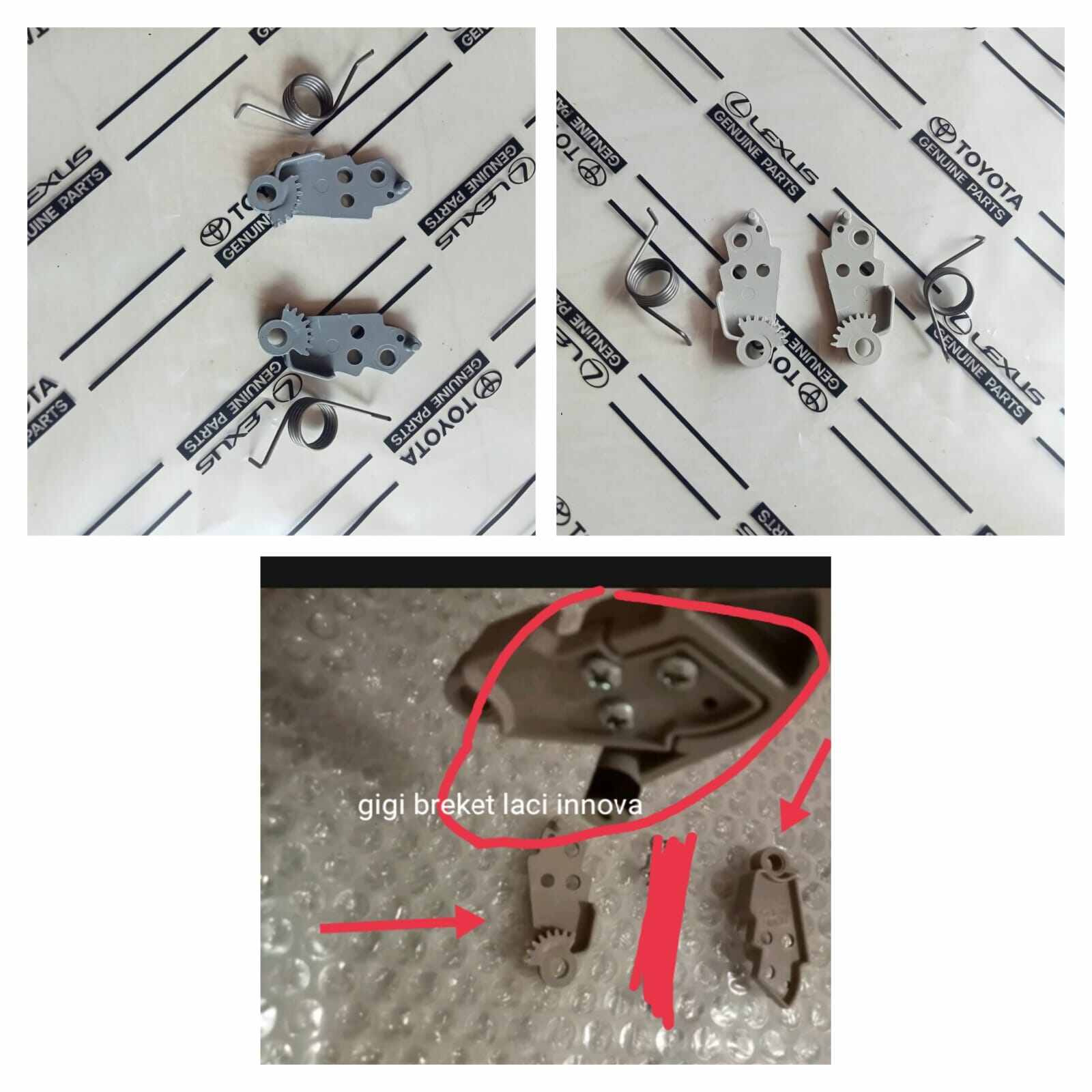 breket kaki laci dasbor atas innova orisinil Harga 215,000 rupiah*Gratis Ongkir