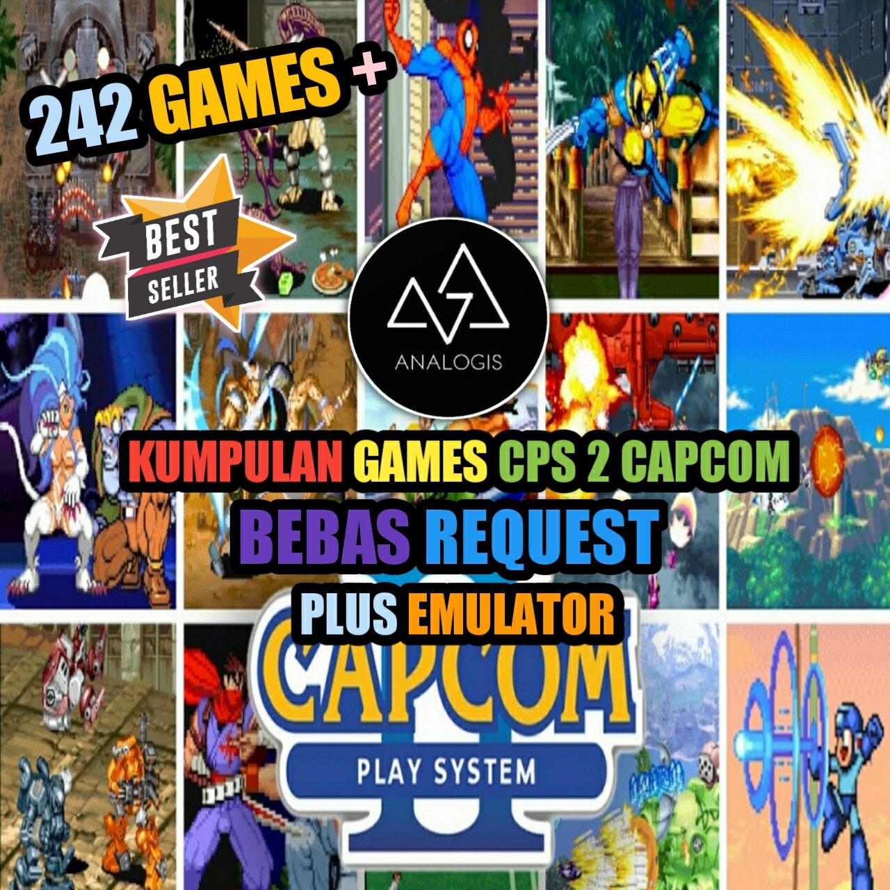 Games Capcom Play System Cps 2 242 Games in 1 | Lazada Indonesia