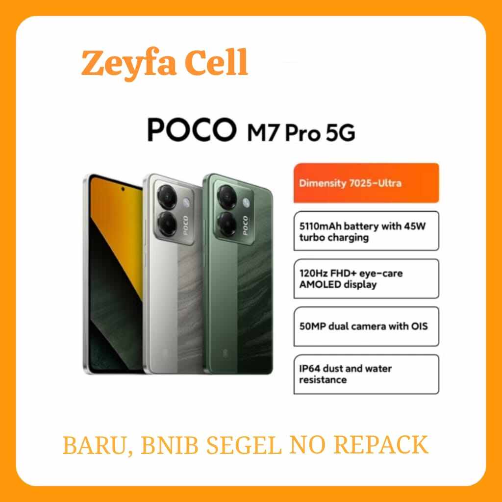 POCO M7 Pro 5G [8/256] GB Giá 2,749,000 Đồng*Miễn phí vận chuyển