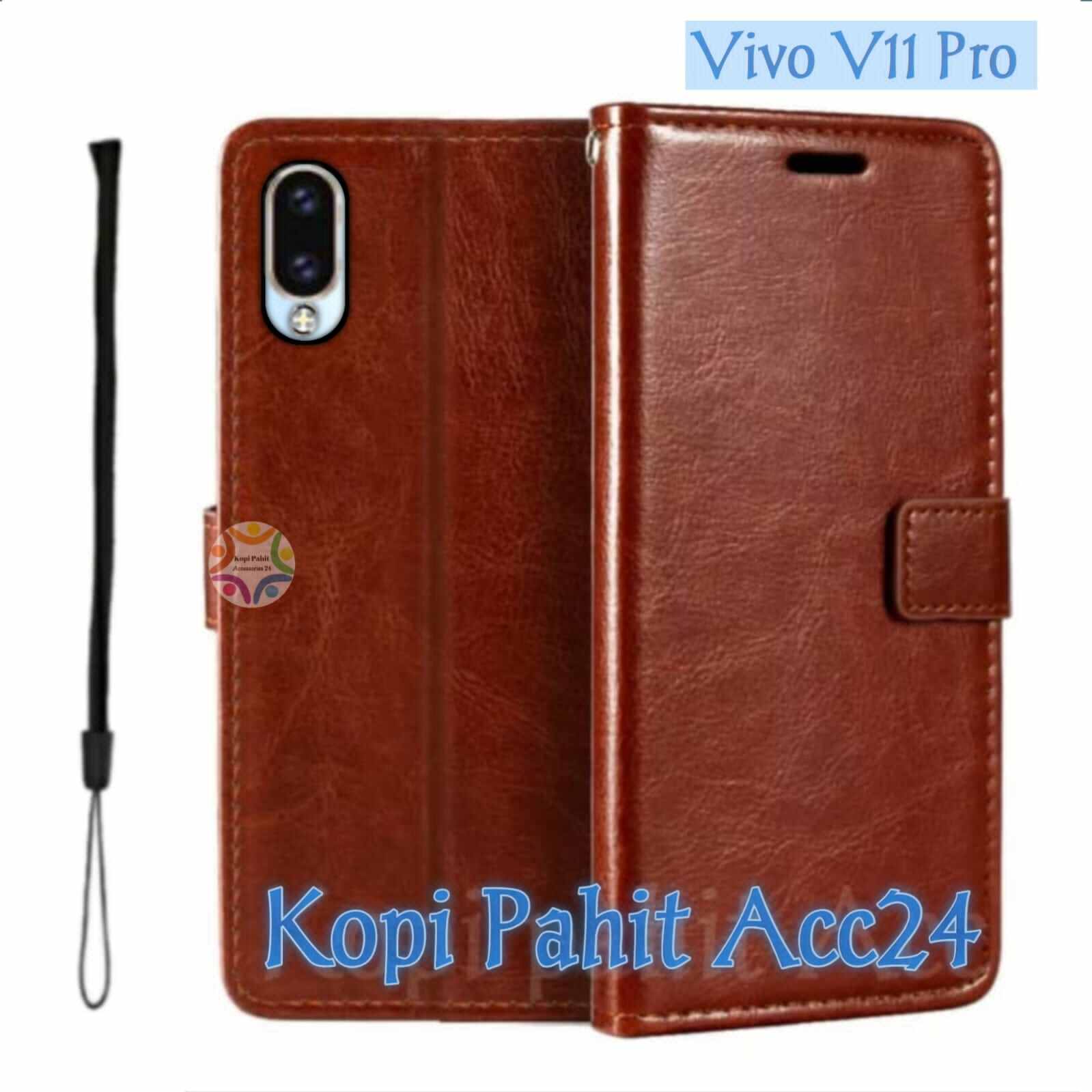 Brown Vivo V11 Pro Leather Cover Buy COVERBLACK Artificial Leather