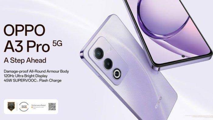 Oppo A3 Pro 8/256 Garansi Resmi Oppo Harga 3,100,000 rupiah*Gratis Ongkir