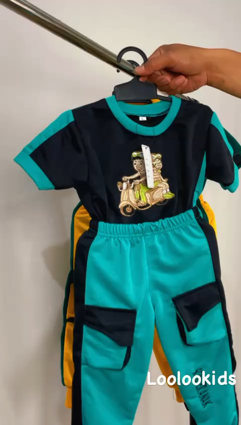 Clearance Setelan Anak Bordir Karakter Scooter 6 Bulan - 7 Tahun Unisex Laki Laki Perempuan Terlaris / Sweater Model Baju Terbaru Lengan Pendek Celana Panjang / Jogger Kaos Cowok Cewek - Stelan Joger Pria Wanita Premium Murah