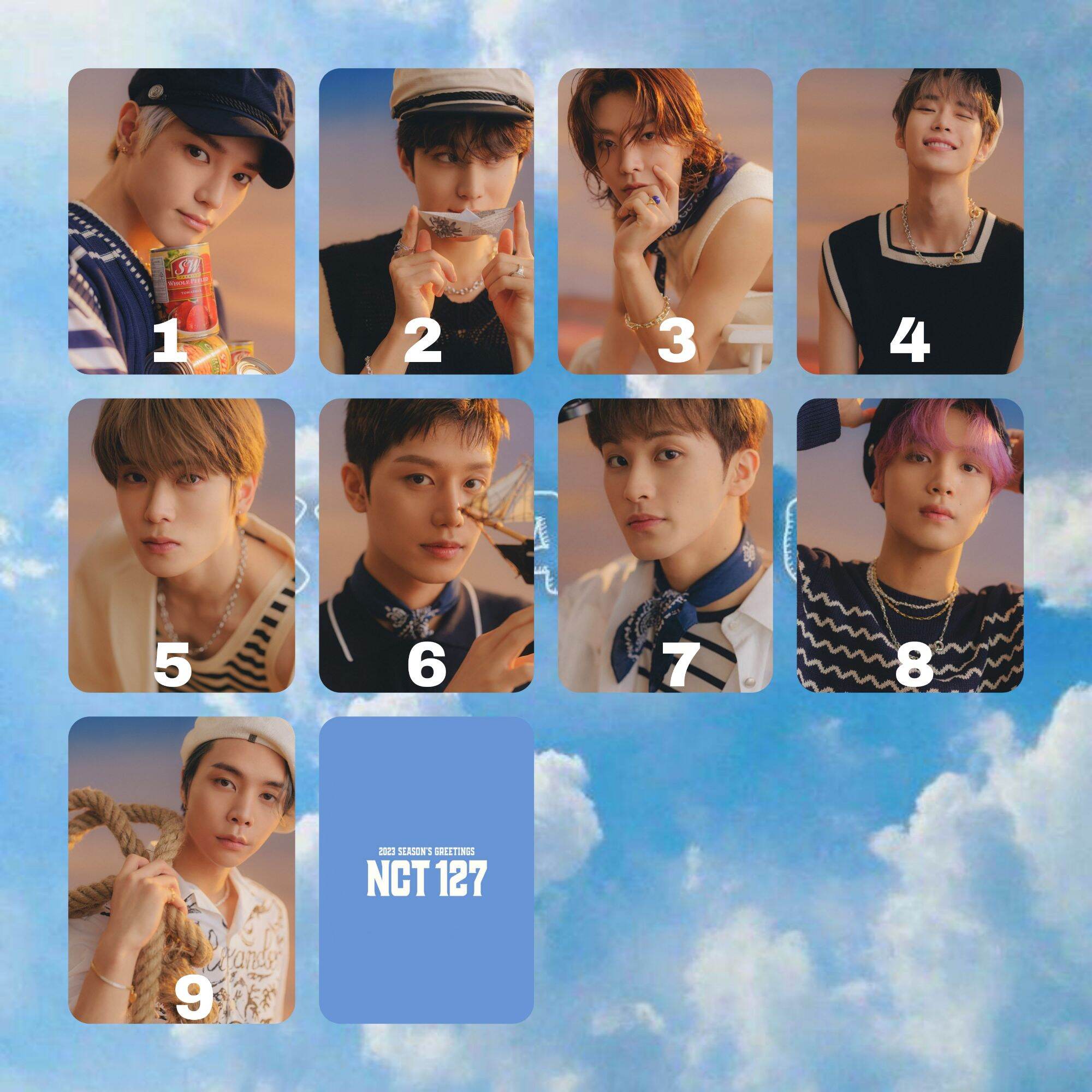 PHOTOCARD NCT 127 SEASON'S GREETING 2023 PHOTOCARD NCT SEASON'S