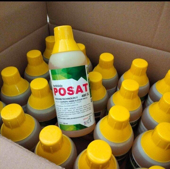 Herbisida Posat 480 Sl 1 Liter Pembasmi Rumput Liar Mati Kering Sampai