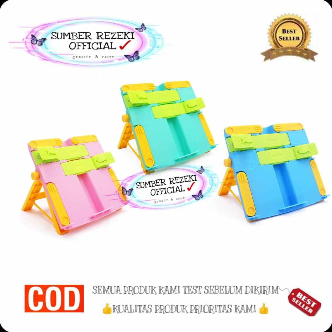 [SR] Standing Holder tablet Holder Buku HD49 Untuk Membaca Stand Holder stand up Book Portable Hd 49