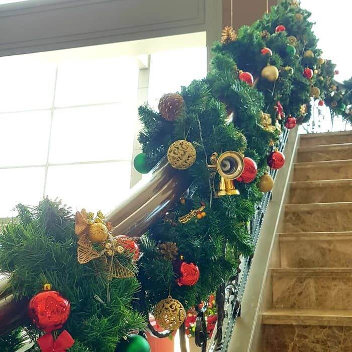 200T Garland Hijau Daun 2,7 M Hiasan Dekorasi Christmas / Aksesoris Dekorasi Natal