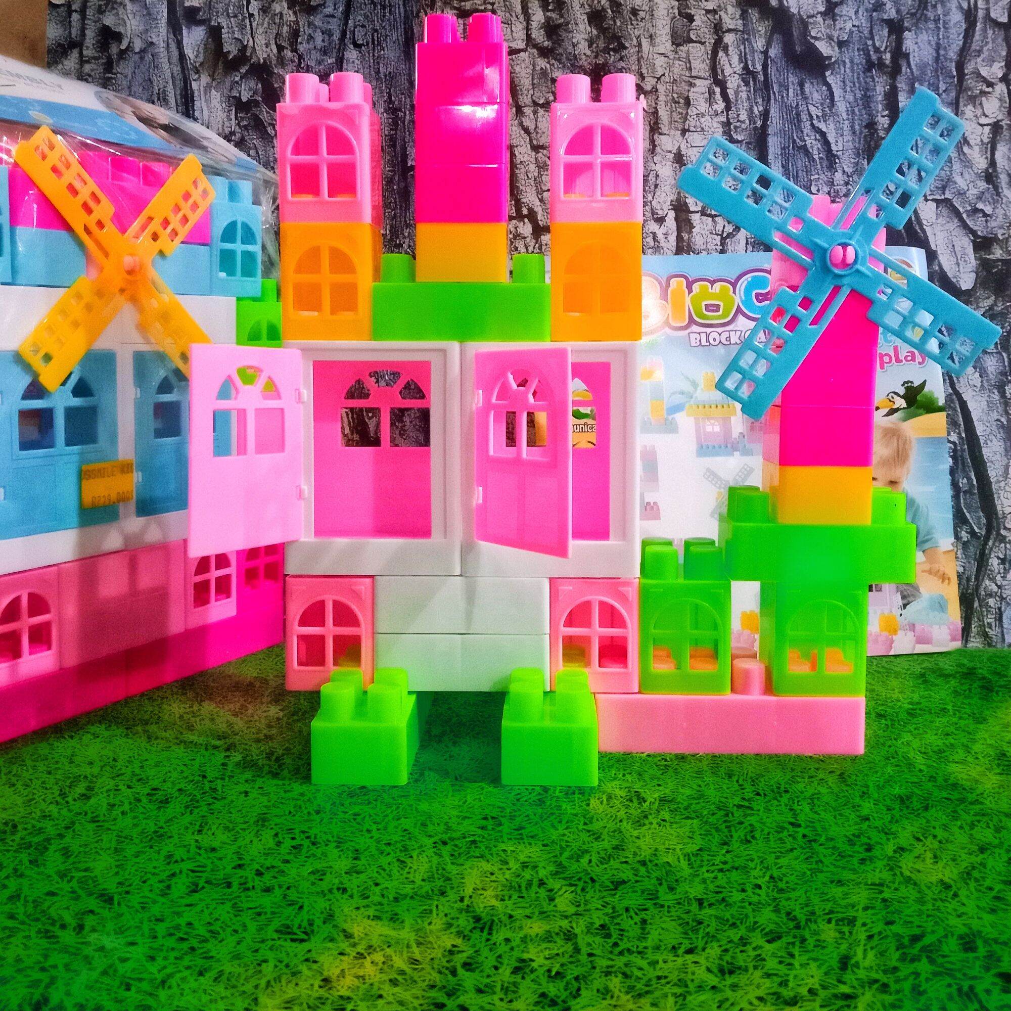 MAINAN ANAK KREATIF PUZZLE LEGO BLOCKS RUMAH LB10 ASSEMBLY Bisa Bongkar ...